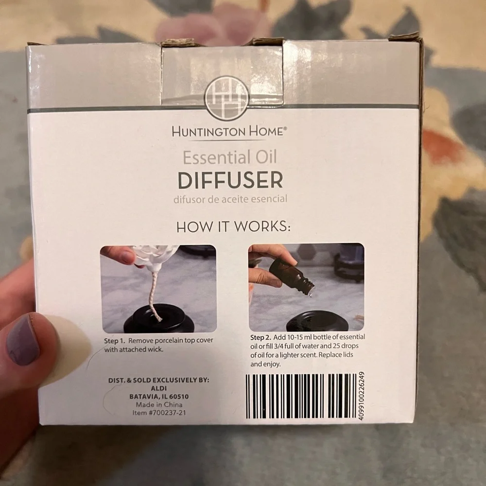 Huntington Home Pink Essential Oil Diffuser